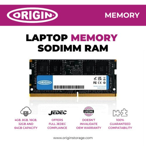Origin Storage 32GB DDR4 3200MHz SODIMM 2Rx8 Non-ECC 1.2V