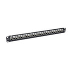 Tripp Lite N254-024-SH-6A 24-Port 1U Rack-Mount STP Shielded Cat6a Feedthrough Patch Panel, RJ45 Ethernet, TAA