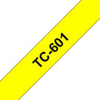 Brother TC-601 DirectLabel black on yellow 12mm x 7,7m for Brother P-Touch TC 9-12mm