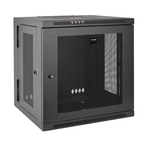Tripp Lite SRW12US SmartRack 12U Low-Profile Switch-Depth Wall-Mount Small Rack Enclosure, Hinged Back