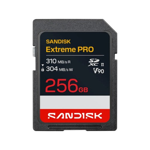 SanDisk Extreme PRO SD UHS-II V90 Card - 256GB