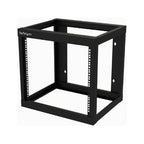 StarTech.com 2-Post 9U Heavy-Duty Wall-Mount Network Rack, 19" Open Frame Server Rack, 18" Deep, Wall Mount Data Rack for IT / AV / Patch Panel / Computer Equipment