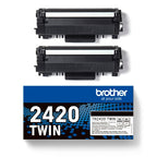 Brother TN-2420TWIN Toner-kit twin pack, 2x3K pages ISO/IEC 19752 Pack=2 for Brother HL-L 2310