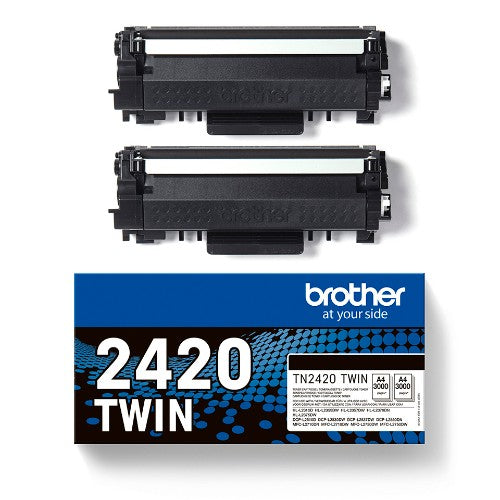 Brother TN-2420TWIN Toner-kit twin pack, 2x3K pages ISO/IEC 19752 Pack=2 for Brother HL-L 2310