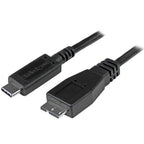 StarTech.com 3ft (1m) USB-C to Micro USB-B Cable, USB 10Gbps, Data Cord, 3A, USB C to Micro-B Data Transfer Cable
