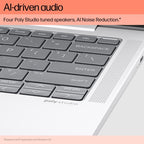 HP EliteBook 1040 G11 Intel Core Ultra 7 155H Laptop 35.6 cm (14") WUXGA 16 GB LPDDR5x-SDRAM 512 GB SSD Wi-Fi 6E (802.11ax) Windows 11 Pro AI PC Silver