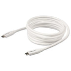 StarTech.com 6.6ft (2m) USB-C Fast Charging Cable, Charge & Sync, 100W (5A) PD, USB 2.0, USB-IF Certified - White USB C Charging Cord