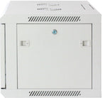 Intellinet 19" Network Cabinet - Wall Mount (Standard), 6U, 450mm Deep, Grey, Assembled, Max 60kg, Suitable also for use on desk or floor, Usable Depth 350mm, Metal & Glass Door, Back Panel, Removeable Sides, Parts for wall install (eg screws/rawl plugs)