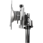 StarTech.com Dual Monitor Stand - Ergonomic Free Standing Dual Monitor Desktop Stand for two 24" (17.6lb/8kg) VESA Mount Displays - Synchronized Height Adjustable - Double Monitor Pole Mount - Silver