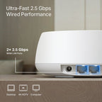 TP-Link BE3600 Whole Home Mesh Wi-Fi 7 System(1-Pack)