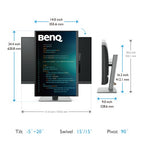 BenQ RD240Q computer monitor 61.2 cm (24.1") 2560 x 1600 pixels WQXGA LCD Black