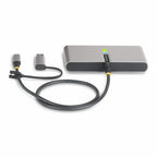 StarTech.com 2-Port USB-C Hub with Ethernet and RS-232, Attached USB-C to USB-A Dongle, 100W PD Pass-Through, 2x USB-A 5Gbps, Gigabit Ethernet, RS232 Serial (FTDI)