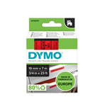 Dymo 45807/S0720870 DirectLabel-etikettes black on red 19mm x 7m for Dymo D1 6-19mm/24mm/400 Duo