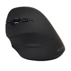 V7 MW400L Left Hand 2.4Ghz Vertical Ergonomic Mouse - Black - Wireless Connectivity - USB Interface