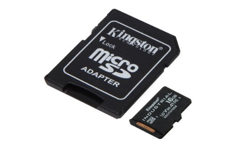 Kingston Technology 16GB microSDHC Industrial C10 A1 pSLC Card + SD Adapter