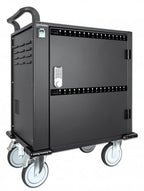 Manhattan iPad to 13", MacBook Air to 13" & Chromebook to 14" 32-bay Charging Trolley/Cart via USB-C, Also other tablets/smartphones (with device to USB-C cable), Bays 330x22x235mm, Device charging cables not included (suggest USB-C cable 356213),Cabinet