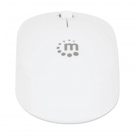 Manhattan Performance III Wireless Mouse, White, 1000dpi, 2.4Ghz (up to 10m), USB, Optical, Ambidextrous, Three Button with Scroll Wheel, USB nano receiver, AA battery (not included), Low friction base, Three Year Warranty