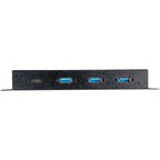 StarTech.com 4-Port USB C Hub 10Gbps - Metal Industrial USB Type-C Hub w/ 3xUSB-A & 1xUSB-C - ESD & Surge Protection - USB-C or USB-A Host - Self-Powered Mountable USB 3.2 Gen 2 Hub - TAA