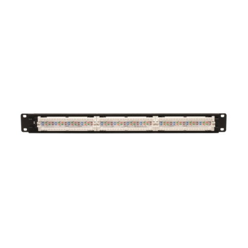 Tripp Lite N252-024 24-Port 1U Rack-Mount Cat6/Cat5 110 Patch Panel, 568B, RJ45 Ethernet, TAA