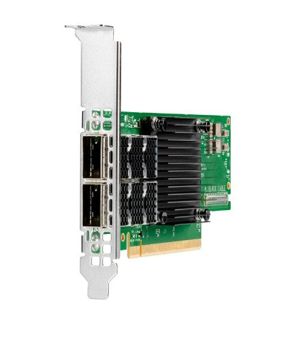 HPE InfiniBand HDR100/Ethernet 100Gb 2-port QSFP56 PCIe4 x16 MCX653106A-ECAT Adapter
