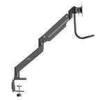 StarTech.com Desk Mount Dual Monitor Arm with USB & Audio - Slim Full Motion Adjustable Dual Monitor VESA Mount for up to 32" (17.6lb/8kg) Displays - Ergonomic Articulating - C-Clamp/Grommet