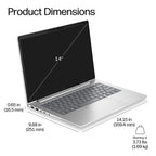HP EliteBook 6 G2i 14 inch Notebook AI PC Intel Core 7 350 Laptop 35.6 cm (14") WUXGA 16 GB DDR5-SDRAM 512 GB SSD Wi-Fi 7 (802.11be) Windows 11 Pro Silver