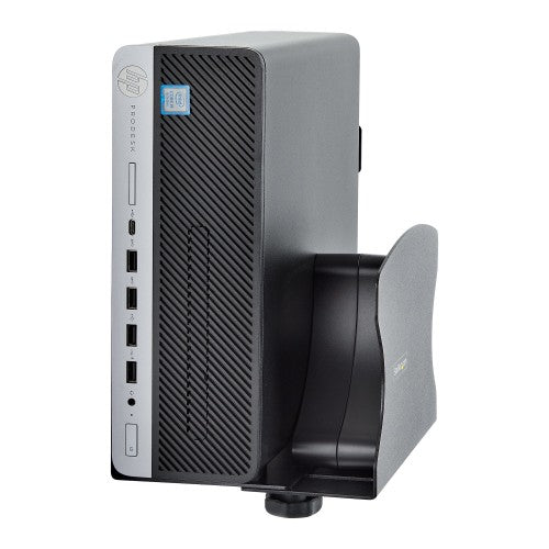 StarTech.com PC Wall Mount Bracket, Supports Desktop Computers Up To 40lb (18kg), Tool-Less Adjustments 1.9-7.8in (50-200mm), Heavy-Duty Wall Mount Shelf/Holder for PC Case/Tower - TAA