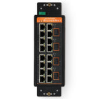 SilverNet SIL 73416MP network switch Managed L2 Gigabit Ethernet (10/100/1000) Power over Ethernet (PoE) Black