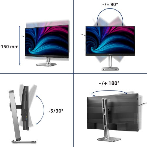 Philips 6000 series 27B2U6903/00 computer monitor 68.6 cm (27") 3840 x 2160 pixels 4K Ultra HD LED Anthracite