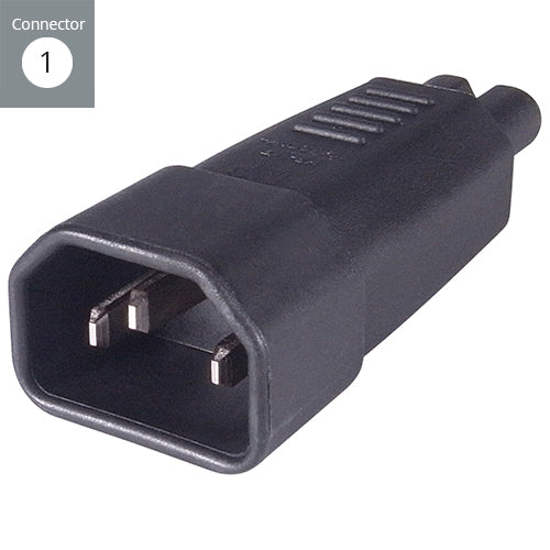 connektgear Mains Power Adapter C14 Plug to C7 (Figure 8) Socket