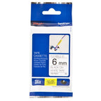 Brother TZE-FX211 DirectLabel black on white Laminat 6mm x 8m for Brother P-Touch TZ 3.5-18mm/6-12mm/6-18mm/6-24mm/6-36mm