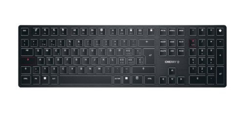 CHERRY KW X ULP keyboard Home/Office USB + RF Wireless + Bluetooth QWERTZ Swiss Black