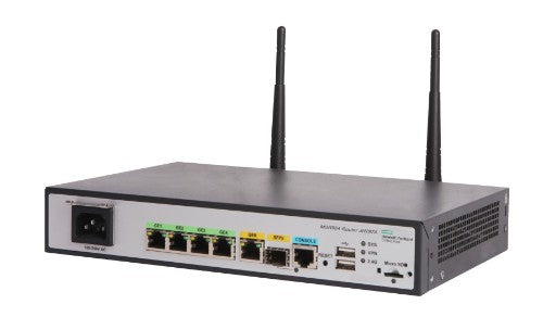 HPE Networking MSR954-W 1GbE SFP (WW) 2GbE-WAN 4GbE-LAN Wireless 802.11n CWv7 Router