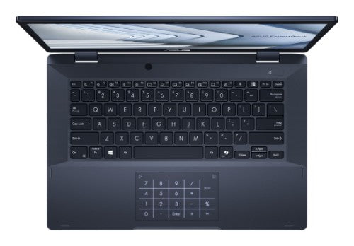ASUS ExpertBook B3 Flip B3402FV-EC715X Intel Core 7 150U Hybrid (2-in-1) 35.6 cm (14") Touchscreen Full HD 16 GB DDR4-SDRAM 512 GB SSD Wi-Fi 6E (802.11ax) Windows 11 Pro Black QWERTY UK English