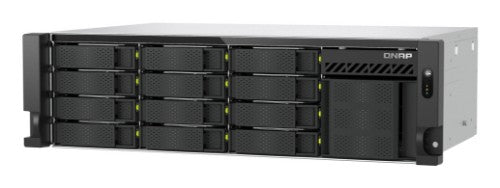QNAP TS-h1655XeU-RP - NAS server - 12 bays - rack-mountable - SATA 6Gb/s - RAID 0, 1, 5, 6, 10, 50, 60, JBOD - RAM 8 GB - Gigabit Ethernet / 2.5 Gigabit Ethernet / 5 Gigabit Ethernet / 10 Gigabit Ethernet - iSCSI support - 3U