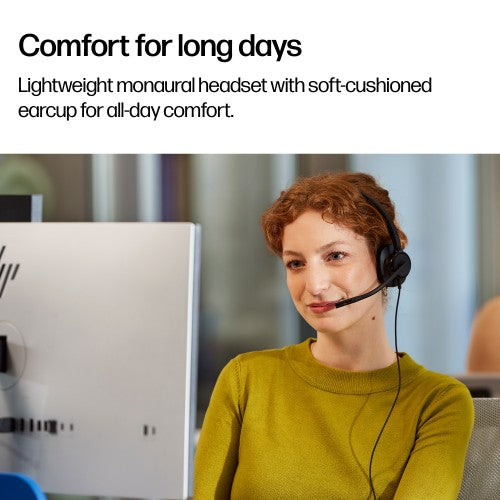 HP Poly Mission 415 Monaural USB Wired Headset Classic