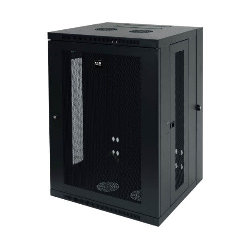 Tripp Lite SRW18US SmartRack 18U Low-Profile Switch-Depth Wall-Mount Rack Enclosure Cabinet, Hinged Back