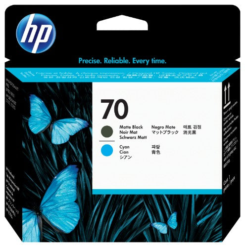 HP C9404A/70 Printhead black matt + cyan 130ml for HP DesignJet Z 2100/5200/5400/PhotoSmart B 9180