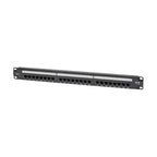 Tripp Lite N252-P24 Cat6 24-Port Patch Panel - PoE+ Compliant, 110/Krone, 568A/B, RJ45 Ethernet, 1U Rack-Mount, TAA