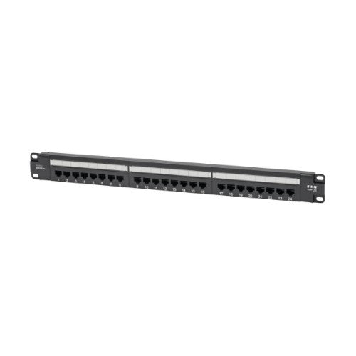 Tripp Lite N252-P24 Cat6 24-Port Patch Panel - PoE+ Compliant, 110/Krone, 568A/B, RJ45 Ethernet, 1U Rack-Mount, TAA