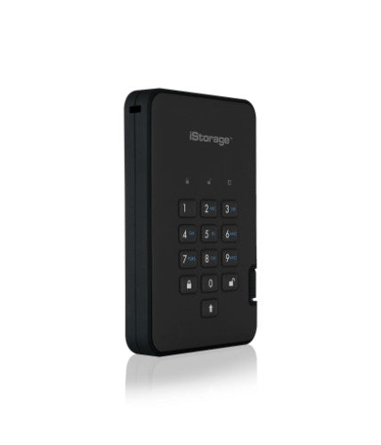 iStorage diskAshur² SSD 128GB Black | Secure Portable Solid State Drive |AES-XTS 256-bit Hardware Encryption | PIN protected | OS & Platform Independent | TAA Compliant |Brute force hack defence | Dust/Water Resistant