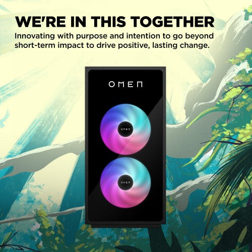 HP OMEN 35L GT16-0035na Intel Core Ultra 7 265K 32 GB DDR5-SDRAM 2 TB HDD+SSD NVIDIA GeForce RTX 5070 Ti Windows 11 Home Tower PC AI PC Black