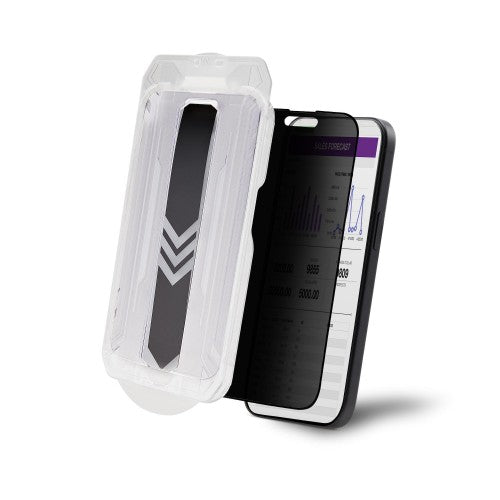 StarTech.com 4-Way Privacy Screen For iPhone 15 Plus, Portrait/Landscape Orientation, Touch-Enabled, +/- 30° View, Tempered Glass Protector, 4Way Filter, TAA