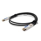 AddOn Networks QDD-400-CU0-5M-AO InfiniBand/fibre optic cable 0.5 m QSFP-DD DAC Black