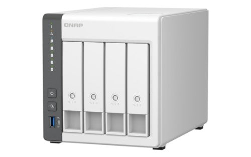 QNAP TS-433 NAS Tower Cortex-A55 4 GB 16 TB HDD QNAP Turbo System White