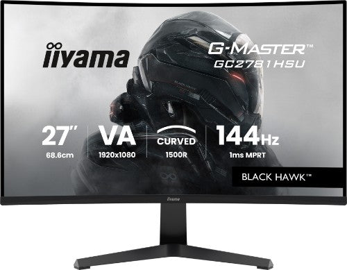 iiyama G-MASTER GC2781HSU-B1 computer monitor 68.6 cm (27") 1920 x 1080 pixels Full HD LCD Black