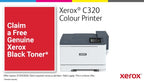 Xerox C320 A4 33ppm Wireless Duplex Printer PS3 PCL5e/6 2 Trays Total 251 Sheets