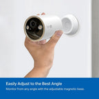 TP-Link Tapo Wire-Free Indoor/Outdoor Security Camera SPEC:4K UHD (3840x2160), H.265/H.264 Supported, 16x UHD Digital Zoom, 2.4/5 GHz Dual Band Wi-Fi, 10000mAh Rechargeable Lithium-ion Battery