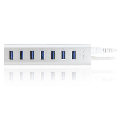 ALOGIC 7 Port USB Hub - Aluminium Unibody with Power Adapter - Prime Series