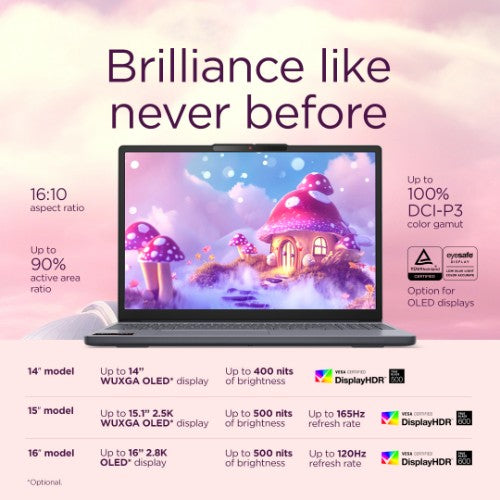 Lenovo IdeaPad Slim 3 14ARP10 AMD Ryzen™ 5 150 Laptop 35.6 cm (14") WUXGA 8 GB DDR5-SDRAM 512 GB SSD Wi-Fi 7 (802.11be) Windows 11 Home in S mode English Grey